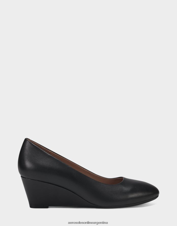 Aerosoles cuña de cuero negro | Aerosoles Argentina 6JHBTT328 mujer